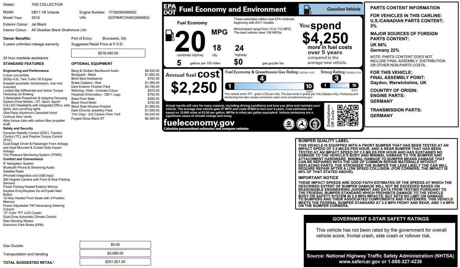 Used 2019 Aston Martin DB11 Volante image 29