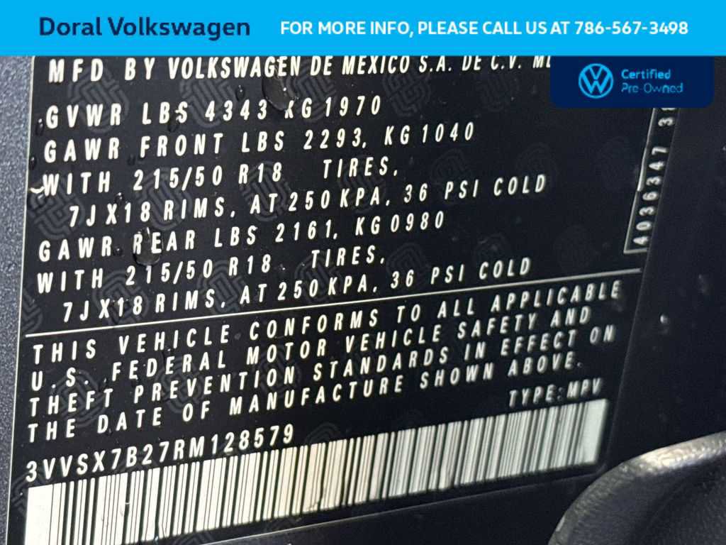 Certified 2024 Volkswagen Taos SE FWD image 35