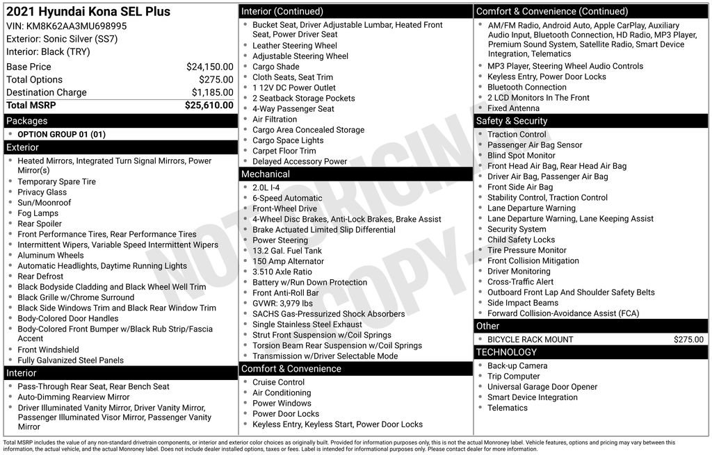 Used 2021 Hyundai Kona SEL Plus FWD image 29