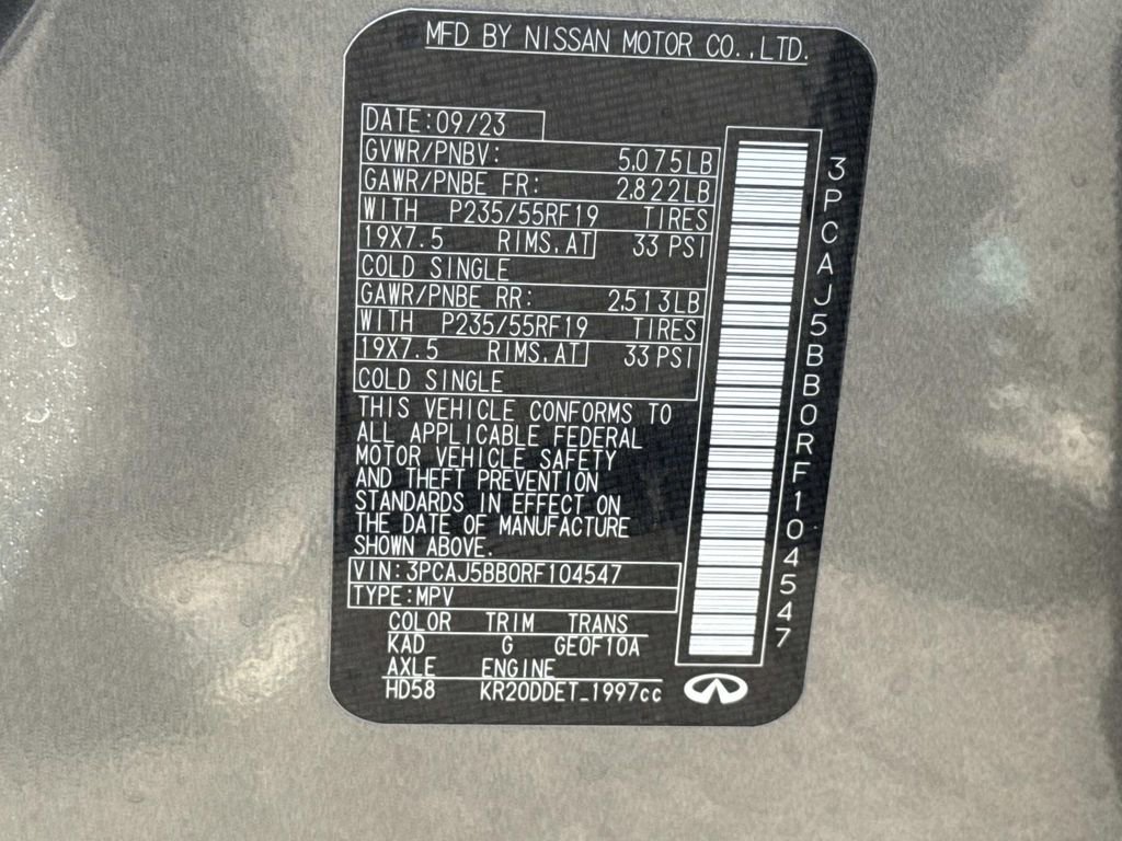 Certified 2024 INFINITI QX50 Luxe image 30