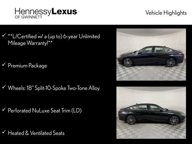 Certified 2025 Lexus ES 300h 300h w/ Premium Package image 12