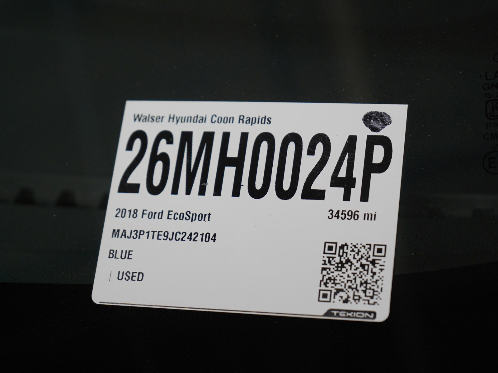 Used 2018 Ford EcoSport SE w/ SE Convenience Package FWD image 29