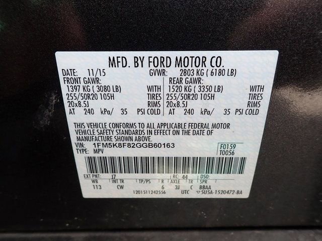 Used 2016 Ford Explorer Limited w/ Equipment Group 301A AWD/4WD image 11