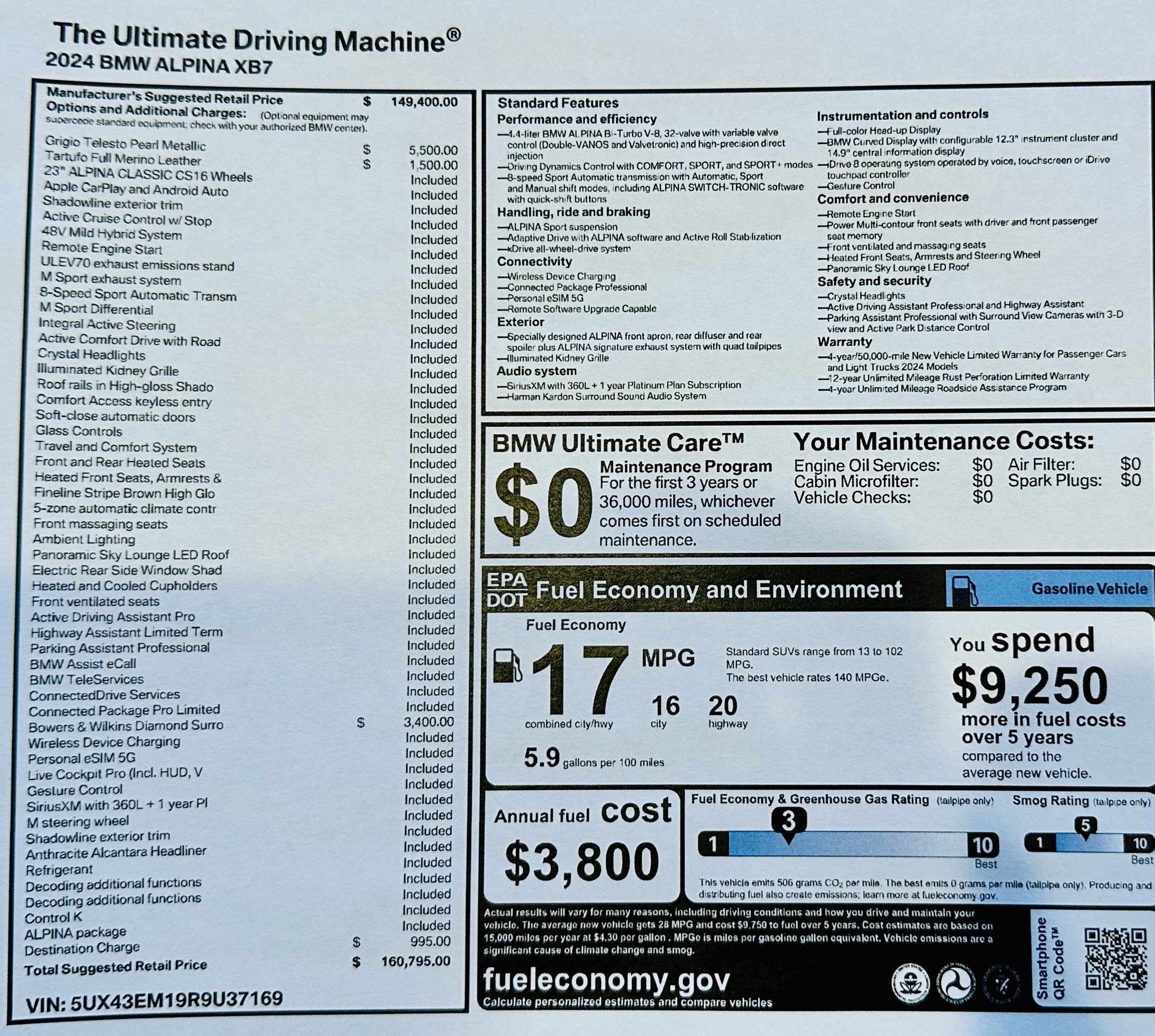 Used 2024 BMW ALPINA XB7 image 1