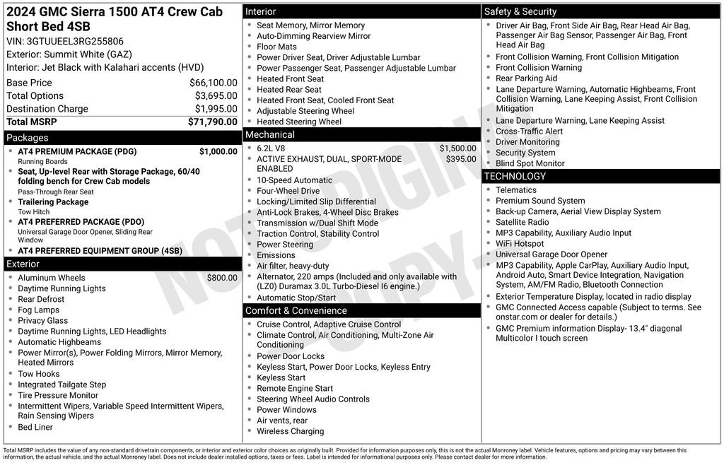 Used 2024 GMC Sierra 1500 AT4 w/ AT4 Premium Package image 49