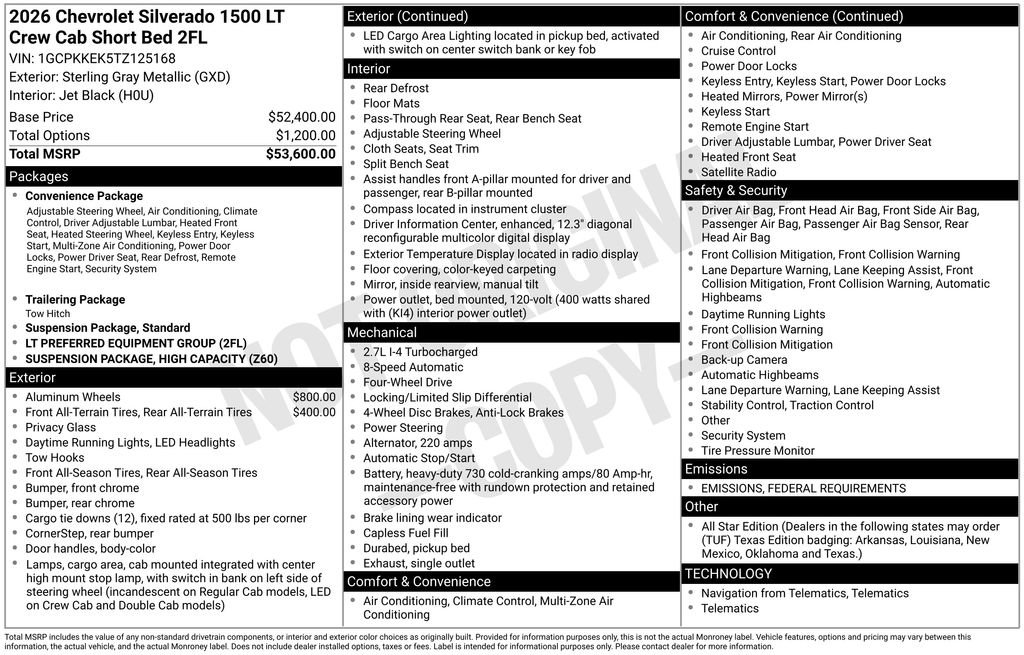 New 2026 Chevrolet Silverado 1500 LT image 7