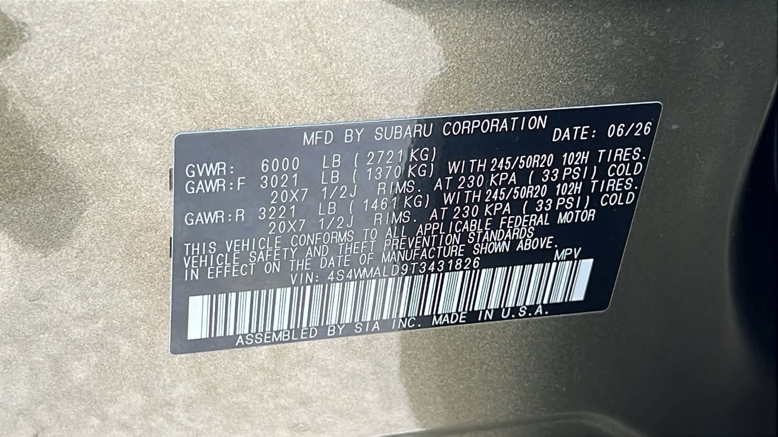 New 2026 Subaru Ascent Bronze Edition AWD/4WD image 30