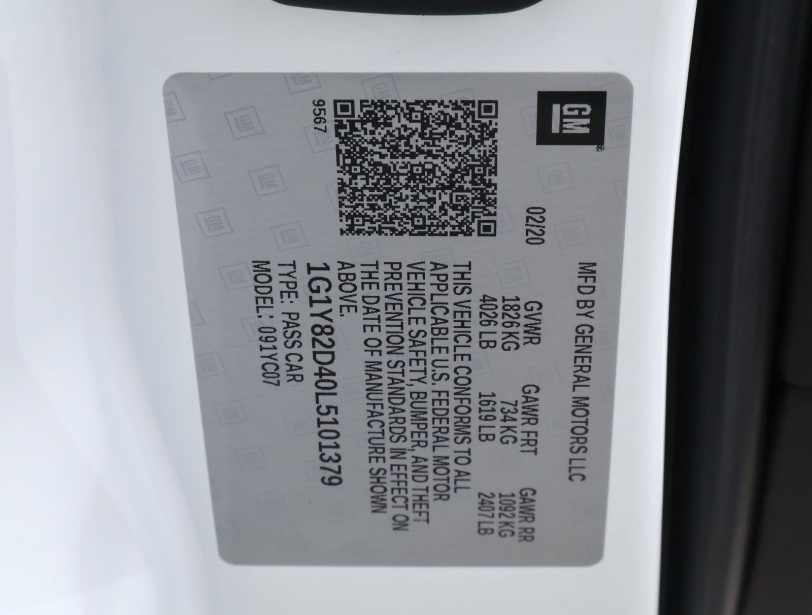 Used 2020 Chevrolet Corvette Stingray Premium Cpe w/ 3LT Preferred Equipment Group image 22