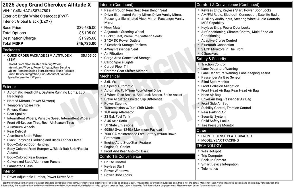 Used 2025 Jeep Grand Cherokee Altitude image 34