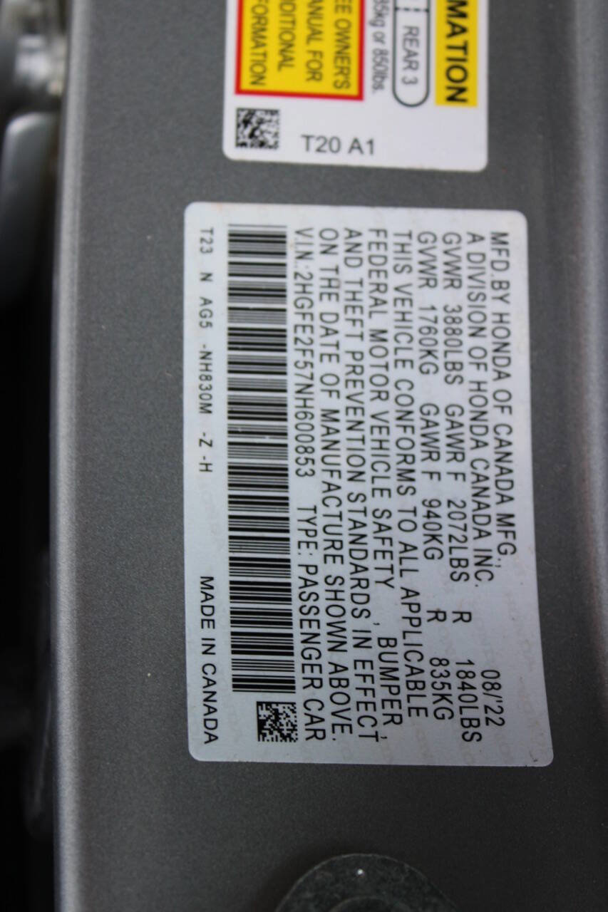 Used 2022 Honda Civic Sport image 12