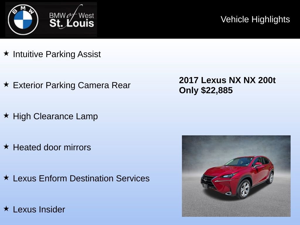 Used 2017 Lexus NX 200t AWD w/ Premium Package image 16