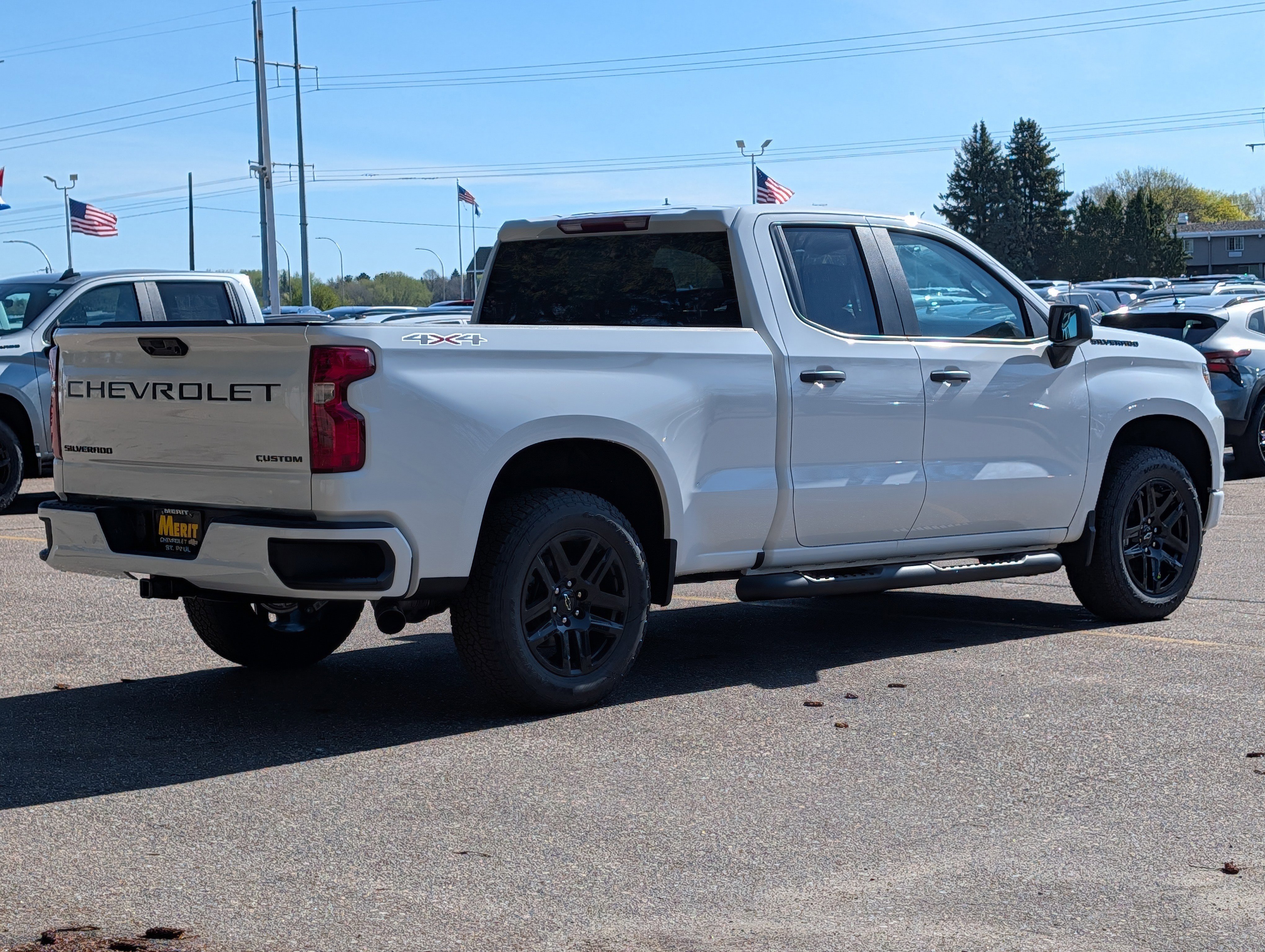 New 2026 Chevrolet Silverado 1500 Custom w/ Turbomax Blackout Package AWD/4WD image 3