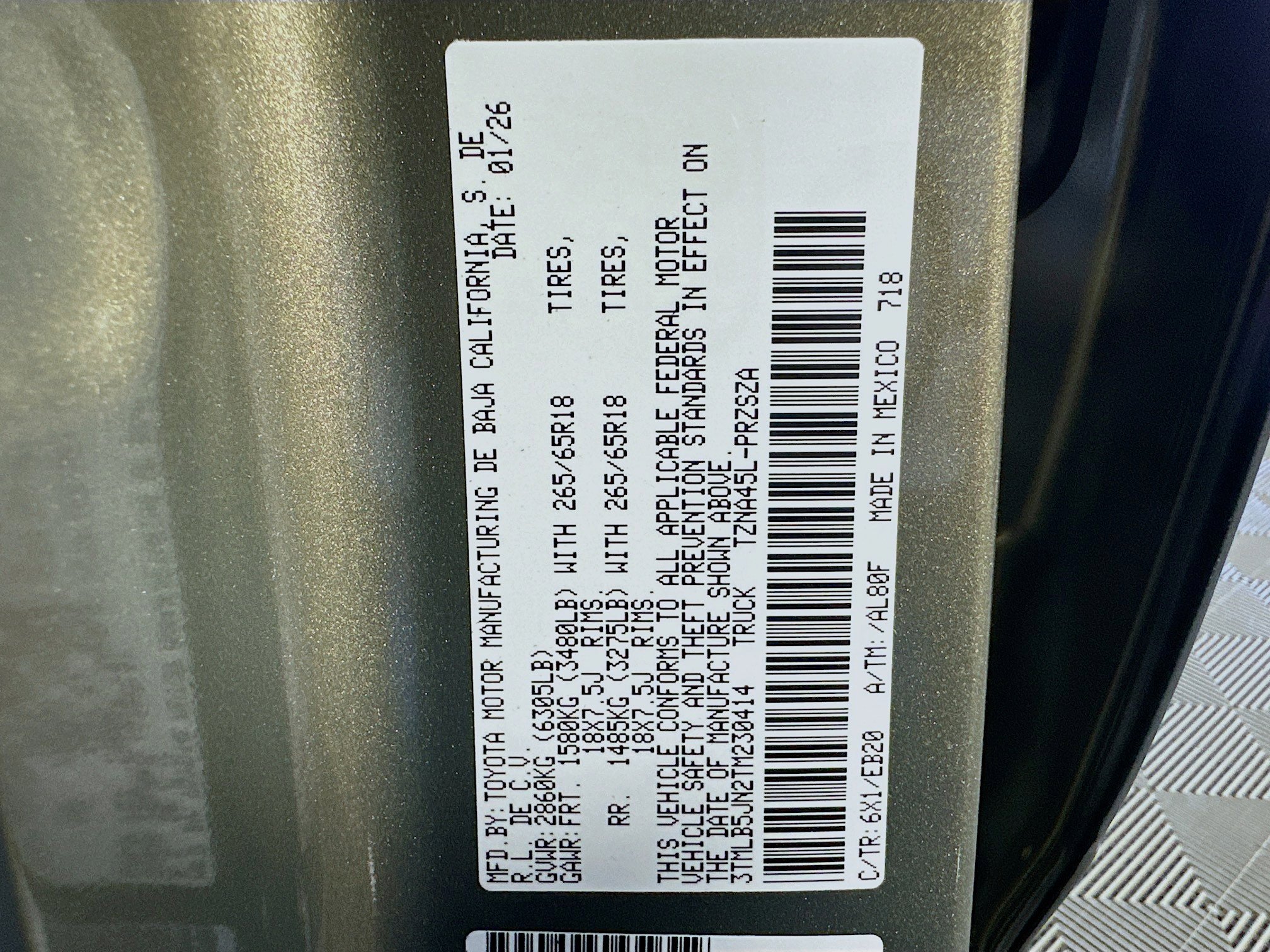 New 2026 Toyota Tacoma Limited image 12