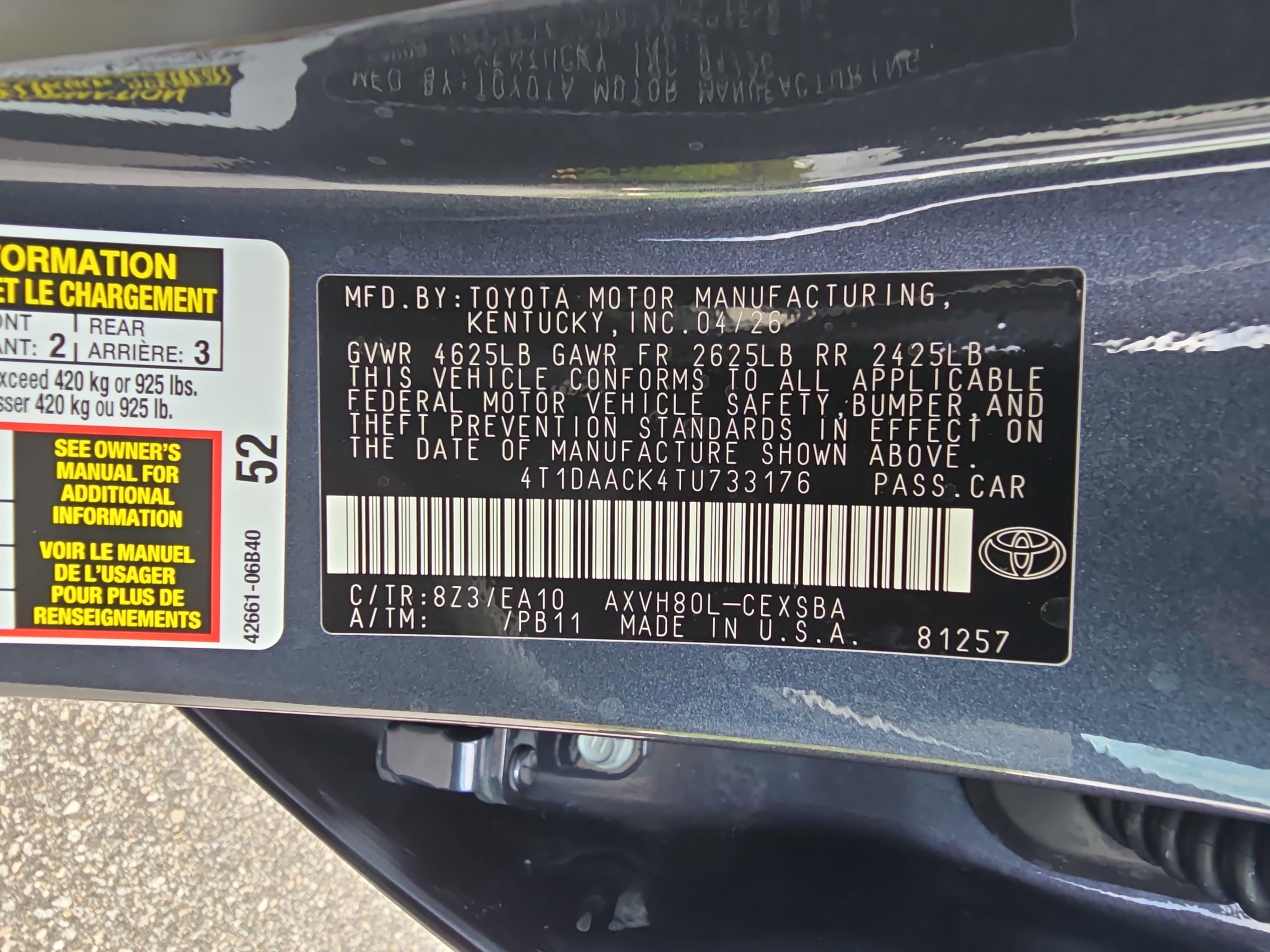 Used 2026 Toyota Camry SE FWD image 37