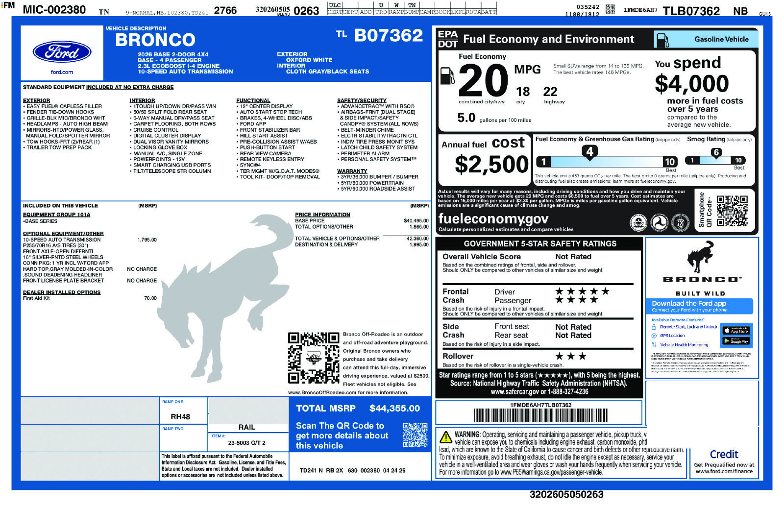 Used 2026 Ford Bronco 2-Door AWD/4WD image 13
