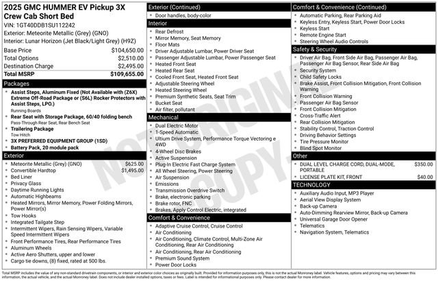 New 2025 GMC Hummer EV 3X image 3