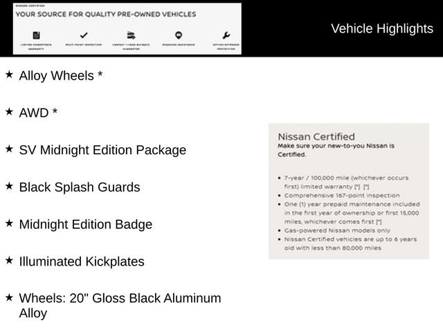 Certified 2024 Nissan Murano SV w/ SV Midnight Edition Package AWD/4WD image 9