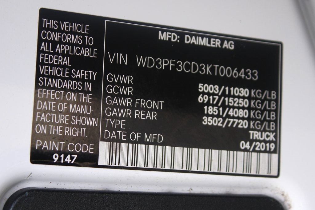 Used 2019 Mercedes-Benz Sprinter 144 Cargo image 37