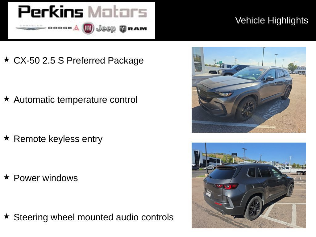 Used 2025 MAZDA CX-50 AWD 2.5 S w/ Preferred Package image 8