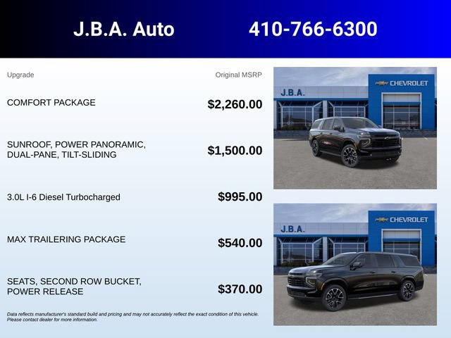 New 2026 Chevrolet Suburban RST w/ Comfort Package AWD/4WD image 5