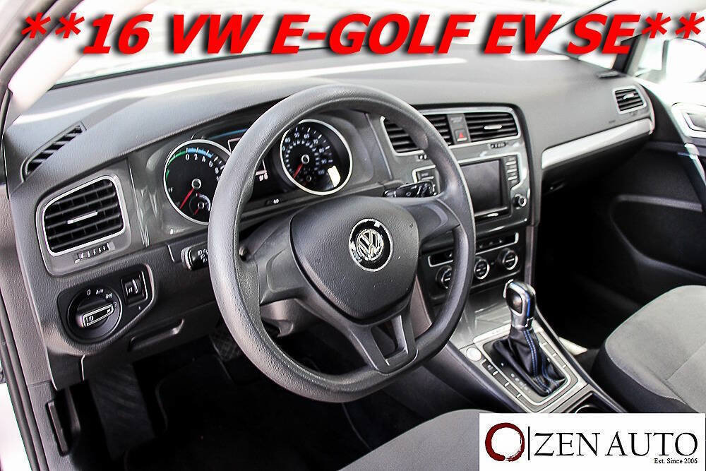 Used 2016 Volkswagen e-Golf SE FWD image 21