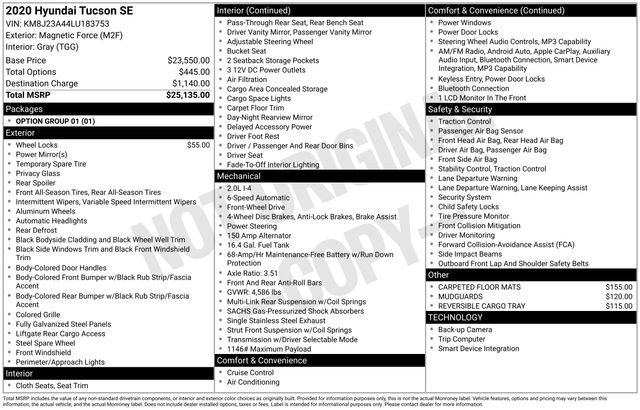 Used 2020 Hyundai Tucson SE FWD image 7