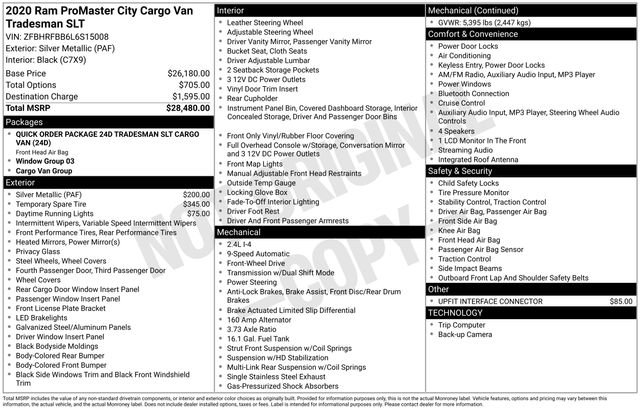 Used 2020 RAM ProMaster City Tradesman SLT image 54