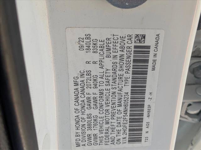 Used 2022 Honda Civic Sport image 24
