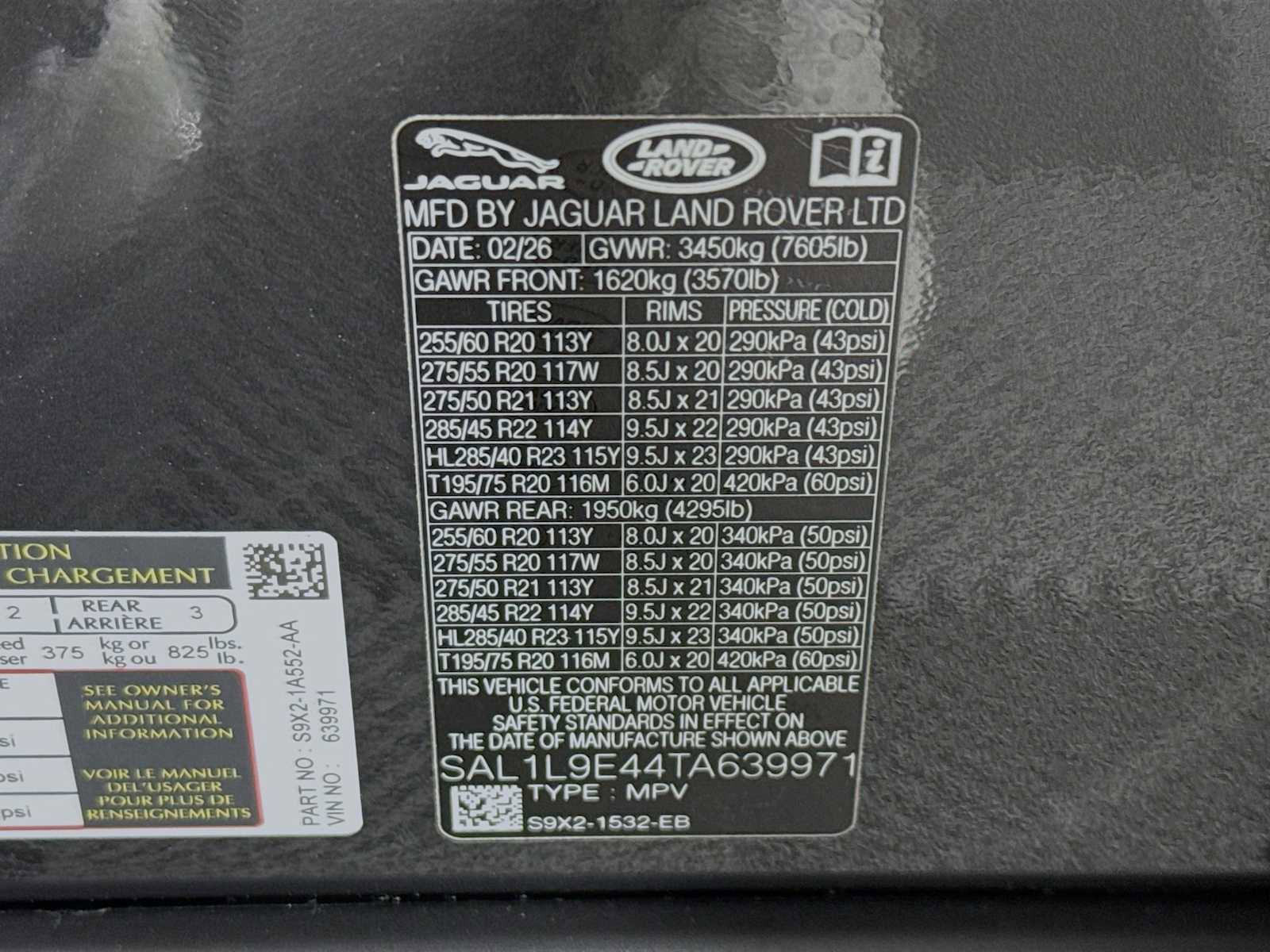 New 2026 Land Rover Range Rover Sport Dynamic SE AWD/4WD image 32