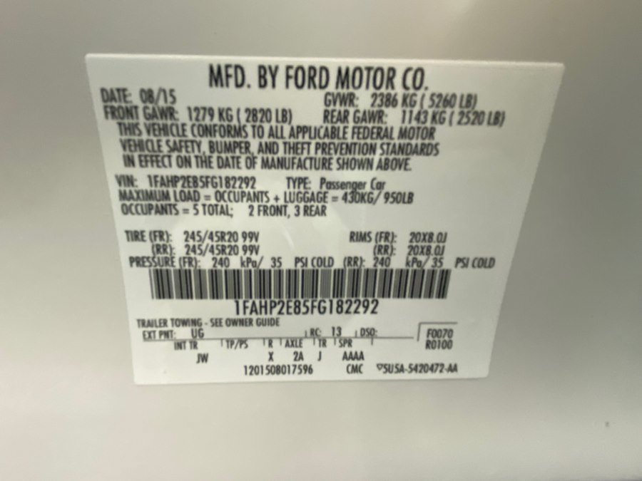 Used 2015 Ford Taurus SEL w/ Equipment Group 201A FWD image 56