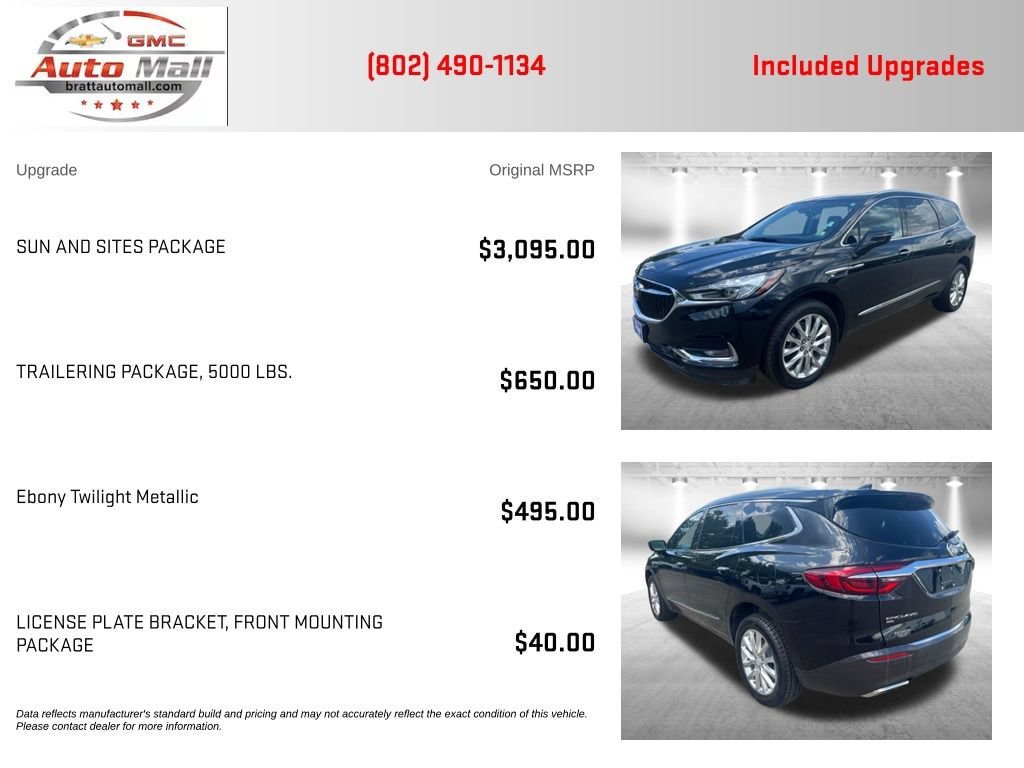 Used 2021 Buick Enclave Premium w/ Sun and Sites Package AWD/4WD image 4