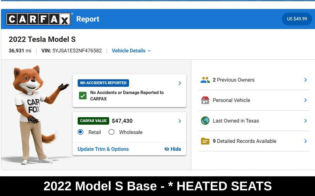 Used 2022 Tesla Model S AWD/4WD image 9