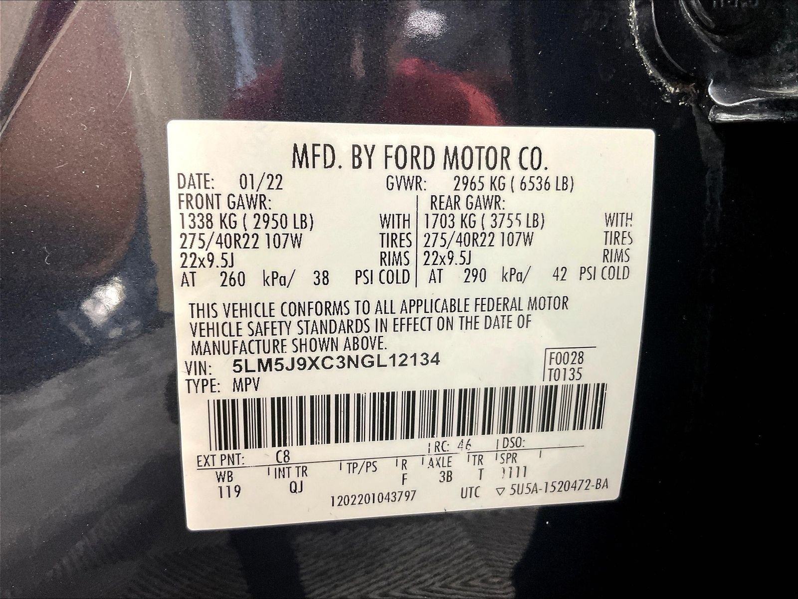 Used 2022 Lincoln Aviator Black Label w/ Dynamic Handling Package AWD/4WD image 18