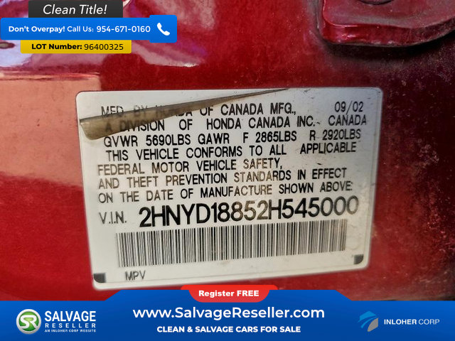 Used 2002 Acura MDX Touring image 16