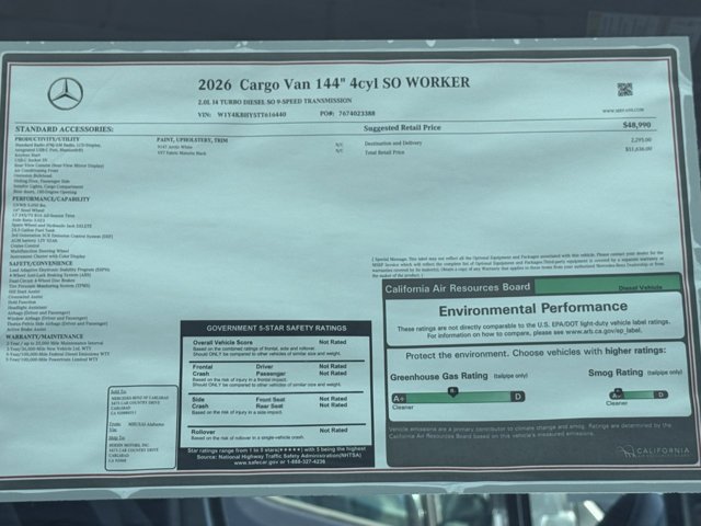 New 2026 Mercedes-Benz Sprinter 2500 image 12