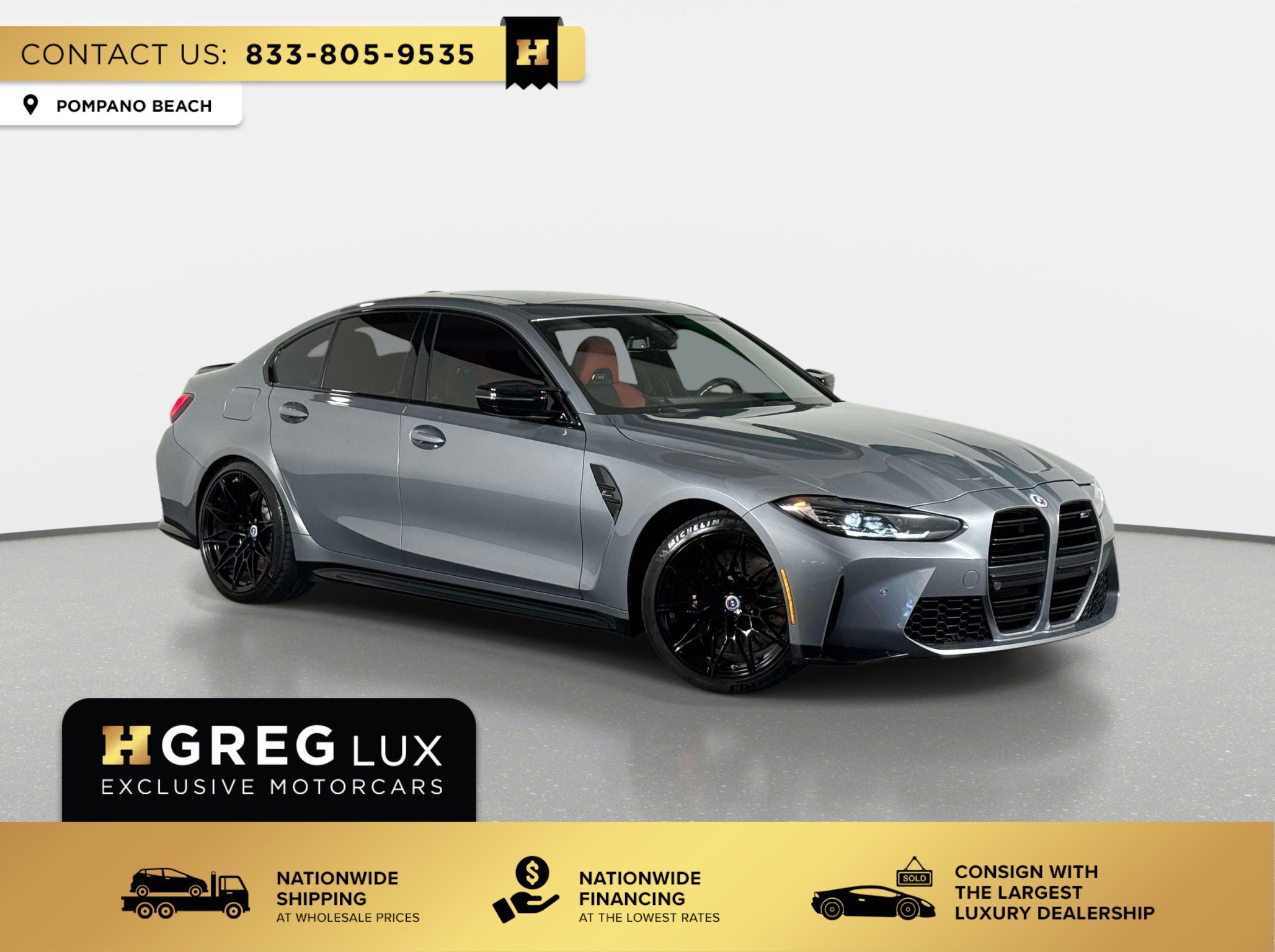 Used 2023 BMW M3 Competition w/ Executive Package AWD/4WD image 1