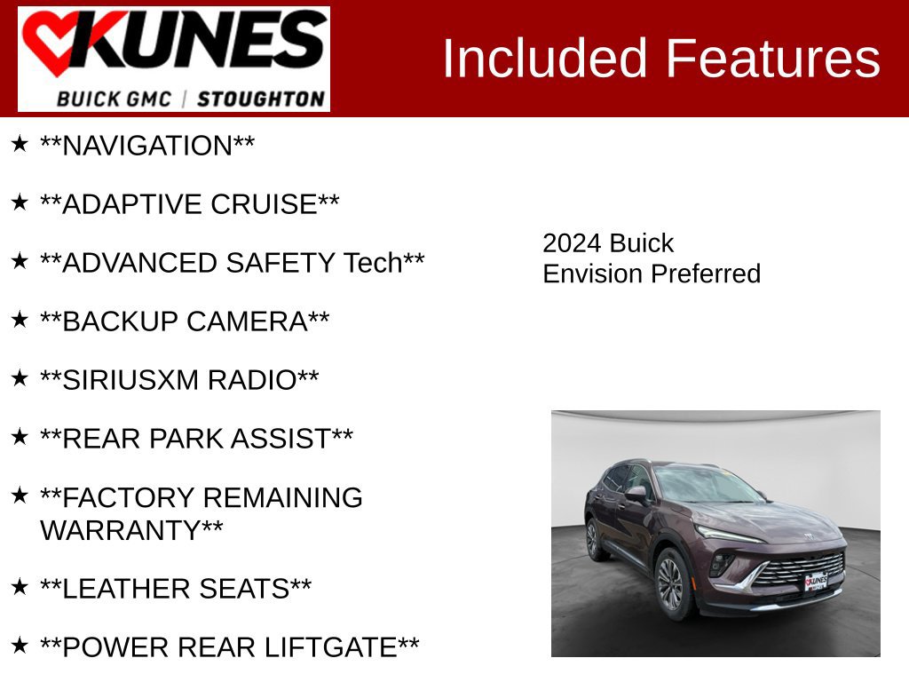 Used 2024 Buick Envision Preferred AWD/4WD image 2
