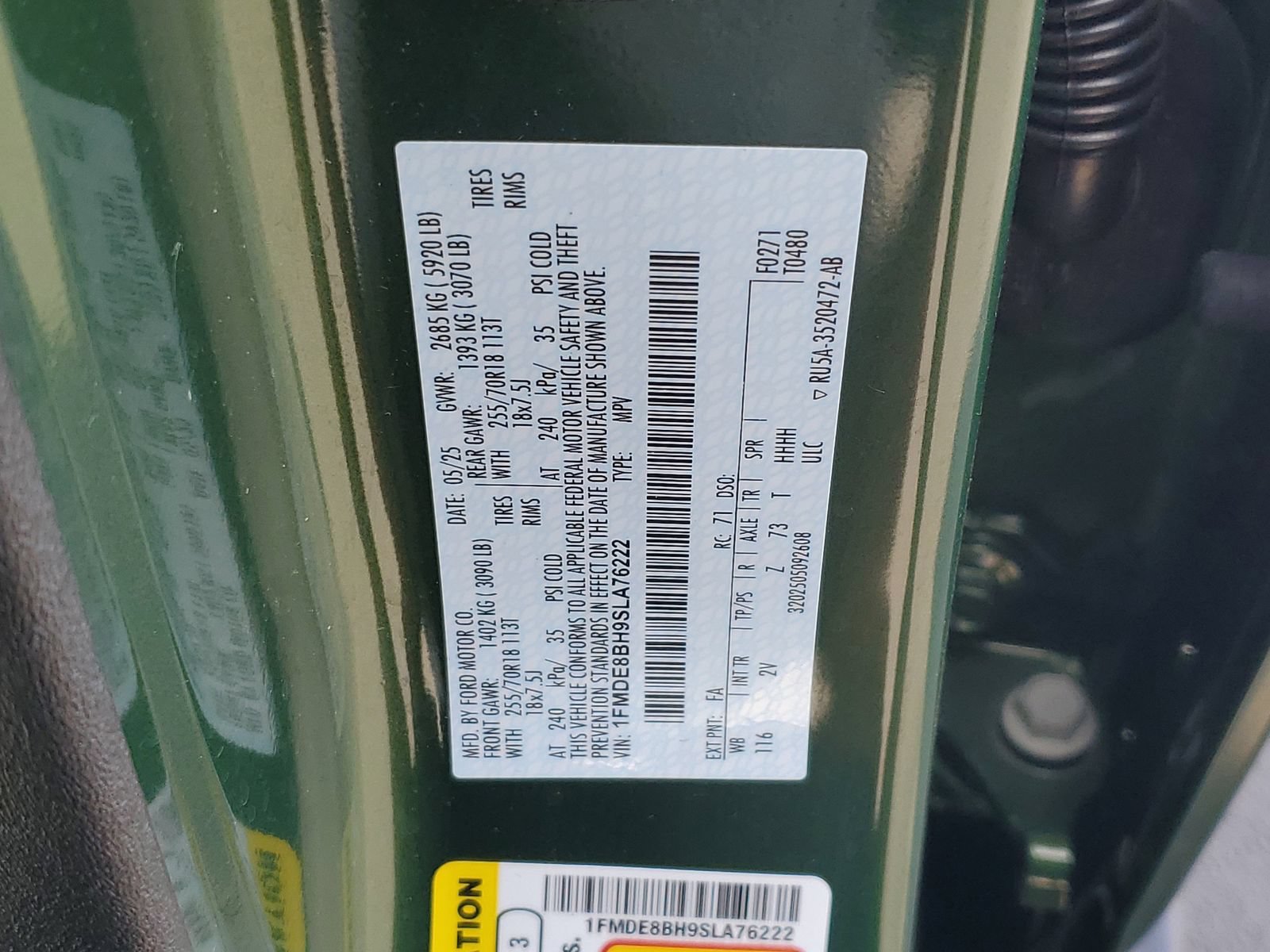 Certified 2025 Ford Bronco Outer Banks AWD/4WD image 32