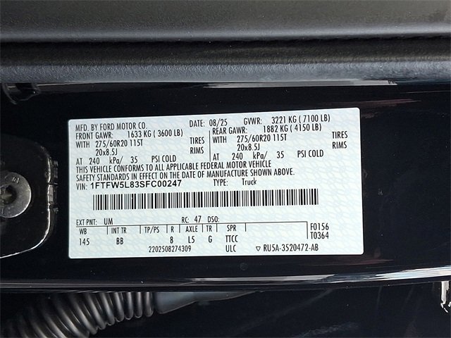 New 2025 Ford F150 Lariat w/ Equipment Group 502A High image 19