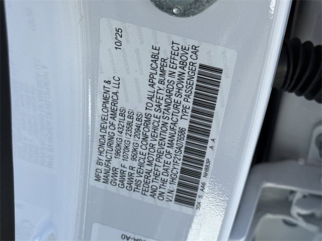 New 2025 Honda Accord LX image 36