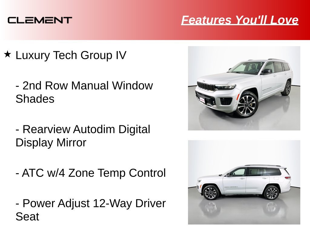 Used 2021 Jeep Grand Cherokee L Overland w/ Luxury Tech Group IV AWD/4WD image 19