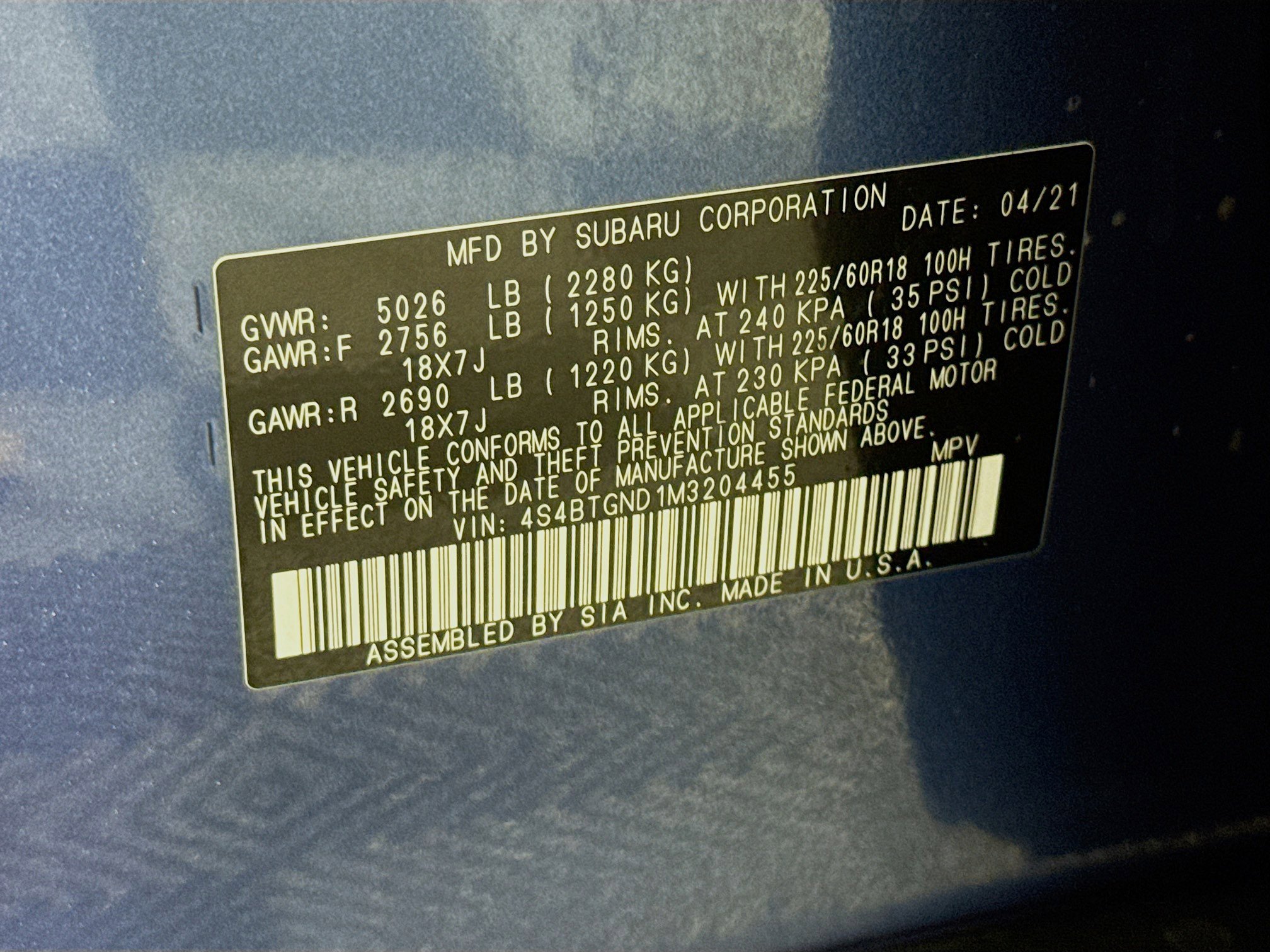 Used 2021 Subaru Outback Limited XT image 49