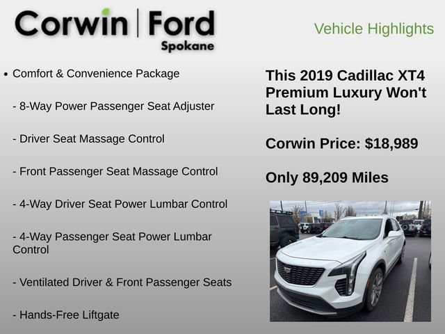 Used 2019 Cadillac XT4 Premium Luxury w/ Driver Assist Package image 6