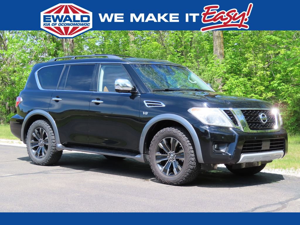Used 2017 Nissan Armada Platinum w/ Captain Seat Package RWD video 1