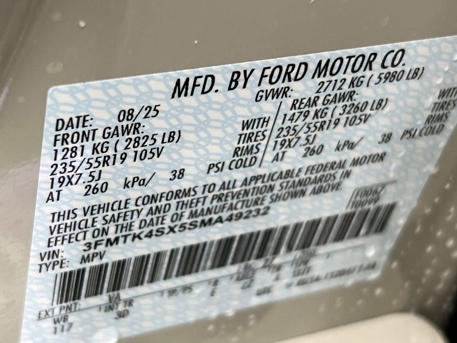 New 2025 Ford Mustang Mach-E GT w/ Interior Protection Package image 27