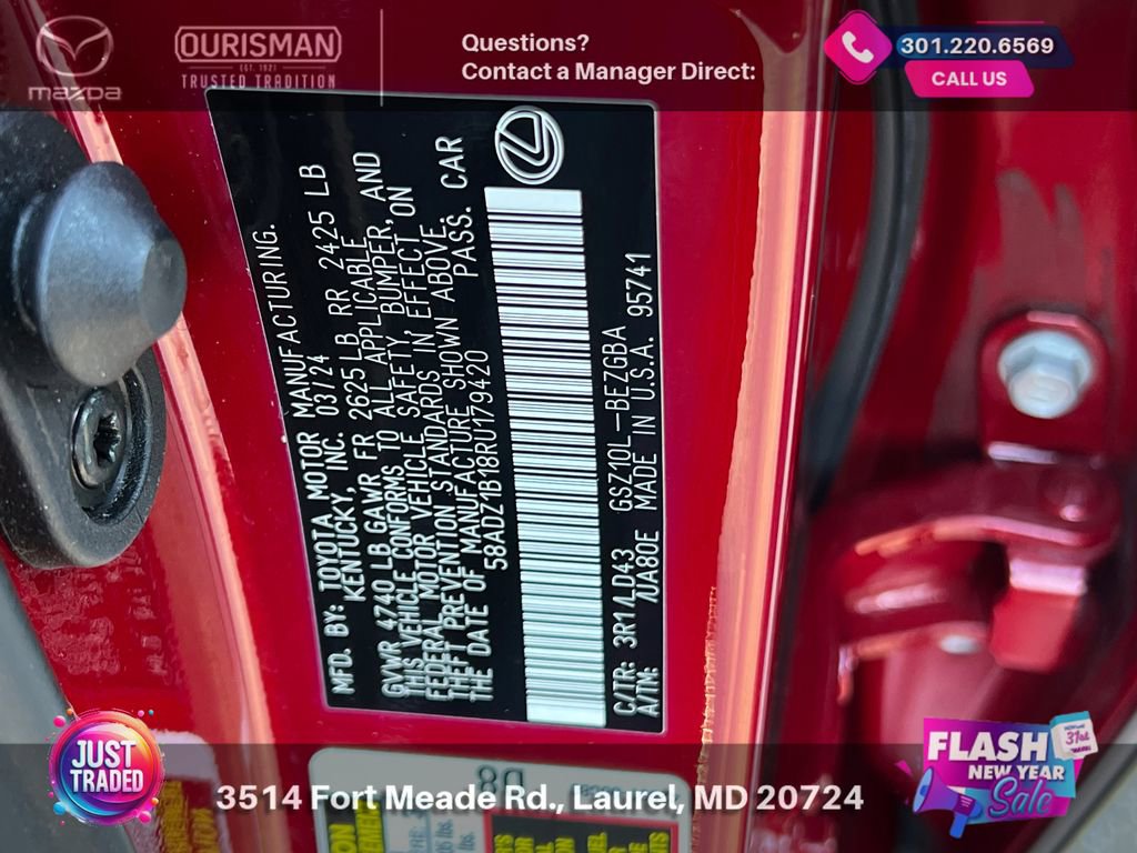 Used 2024 Lexus ES 350 w/ Premium Package image 29