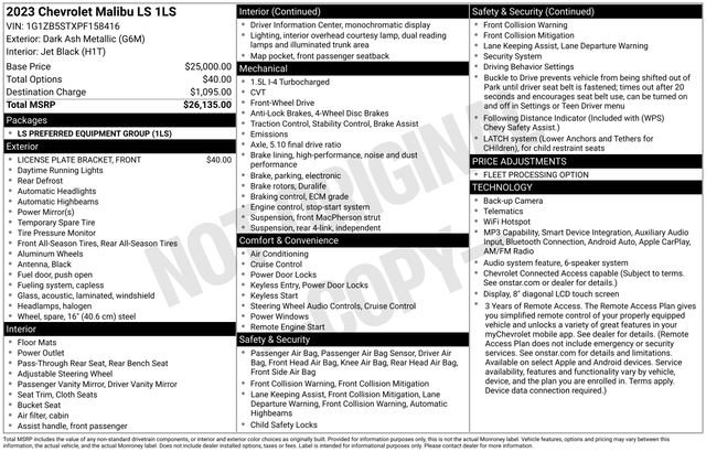 Used 2023 Chevrolet Malibu LS FWD image 33
