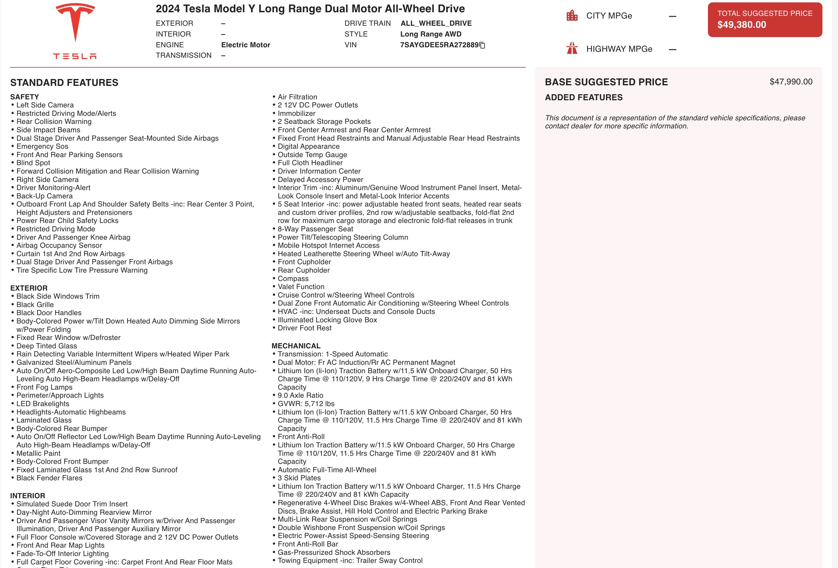 Used 2024 Tesla Model Y Long Range image 4