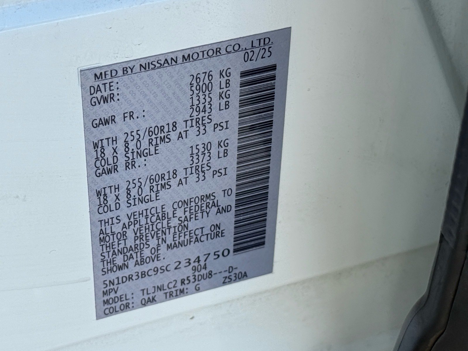 Used 2025 Nissan Pathfinder SV AWD/4WD image 35