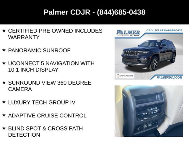 Certified 2024 Jeep Grand Cherokee Limited w/ Luxury Tech Group II image 6